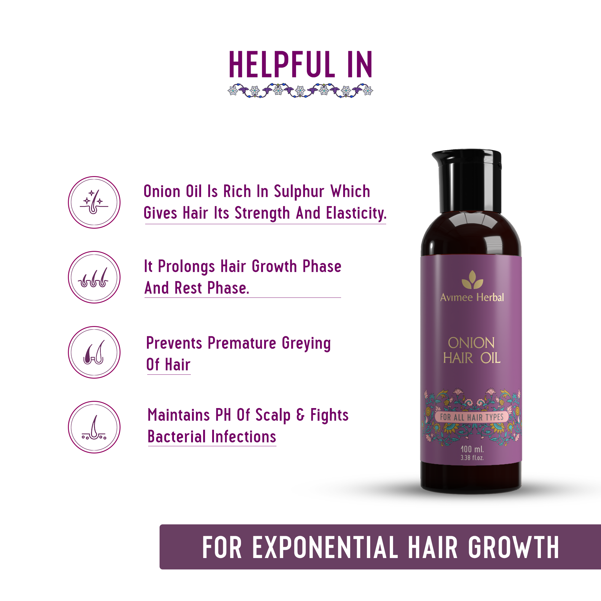 Uses Onion Hair Oil