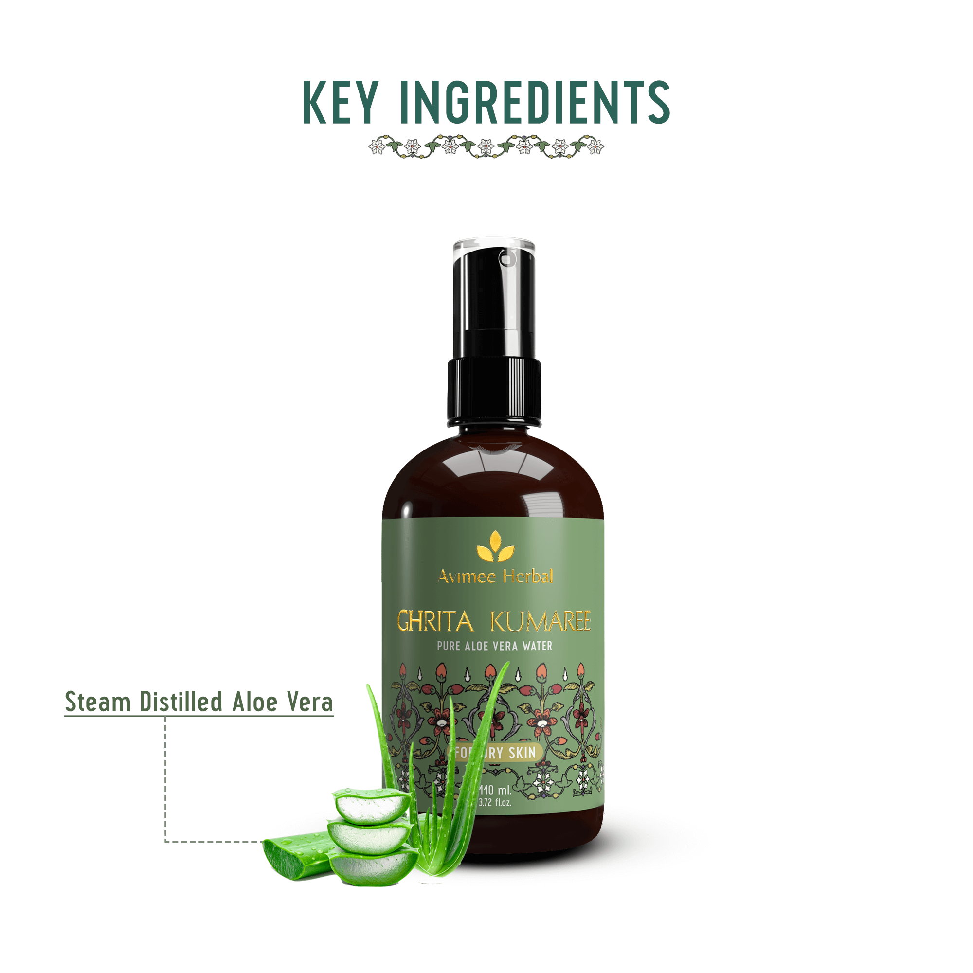 Ingredients Ghrita Kumaree Pure Aloe Vera Water